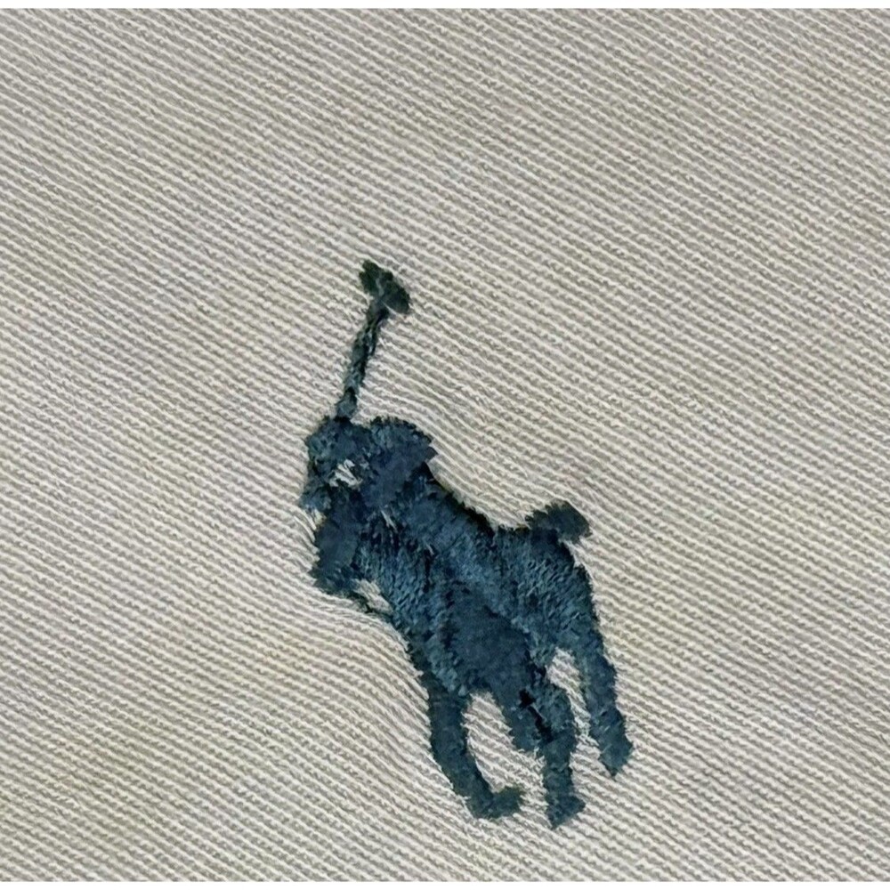 Ralph Lauren Shirt Mens 2XL Beige Blake Long Sleeve Collar Button Down Pony Logo - Picture 3 of 7
